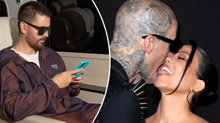 Scott Disick Reacts to Kourtney Kardashian and Travis Barker's engagement