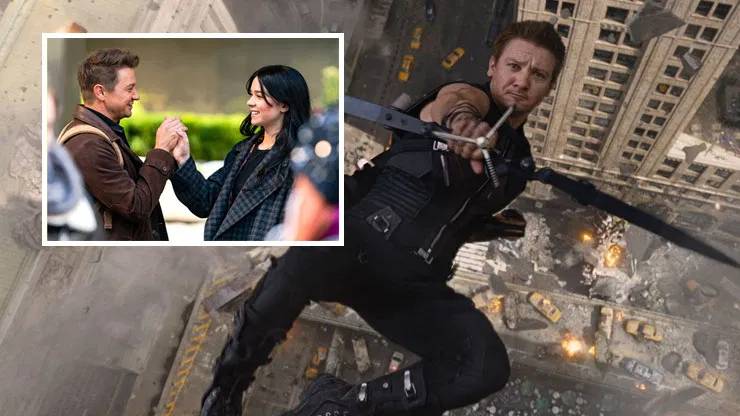 Jeremy Renner and Hailee Steinfeld Working Together on Hawkeye Set