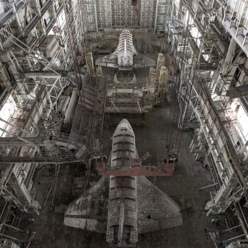 30 years old abandoned Russian space shuttles