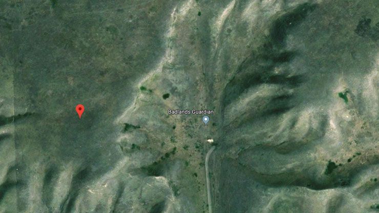 A Face in the Clay   Google Maps Coordinates 50