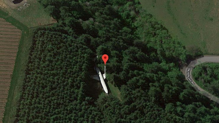 Airplane Home   Google Maps Coordinates 45