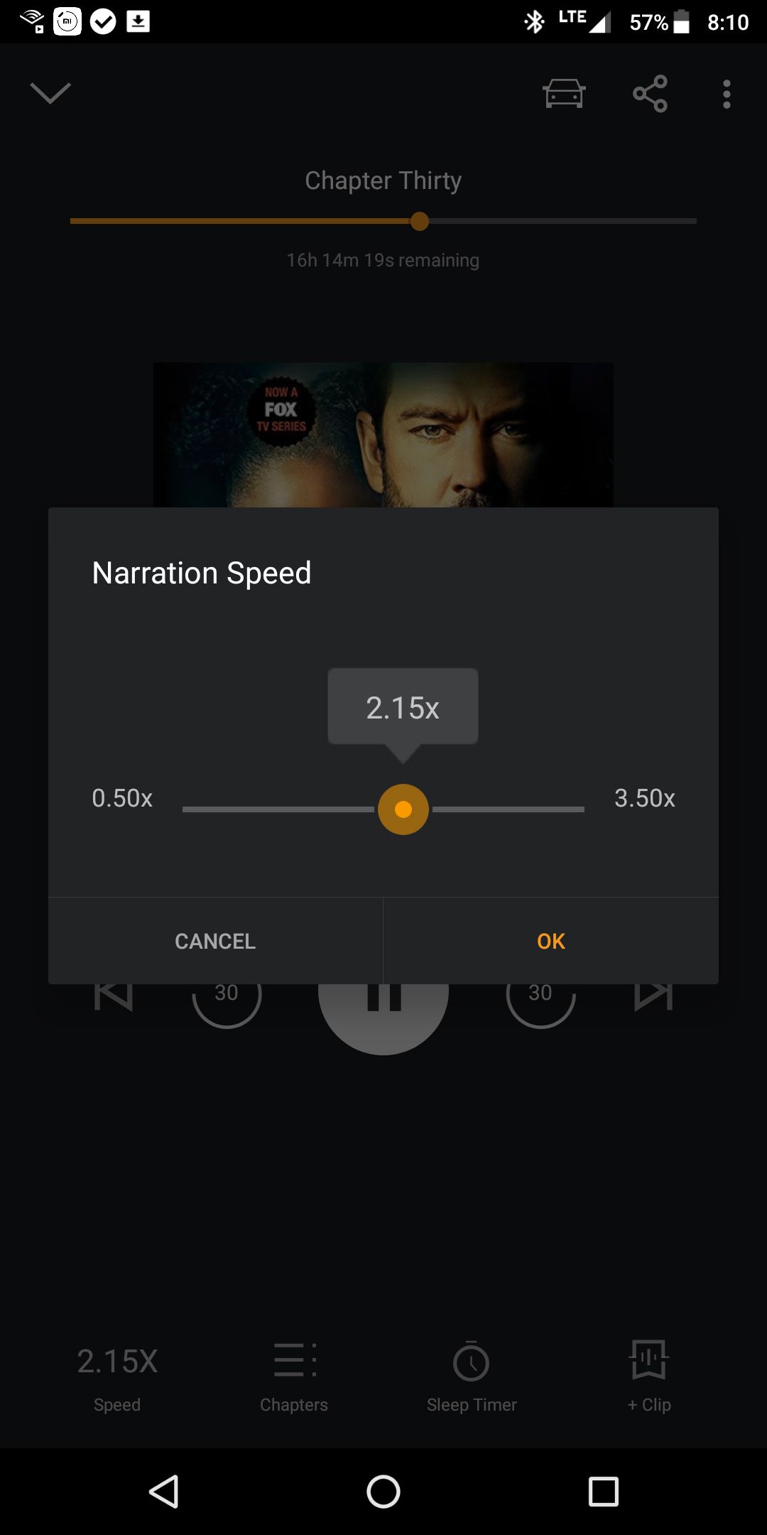 Audible Narration Speed