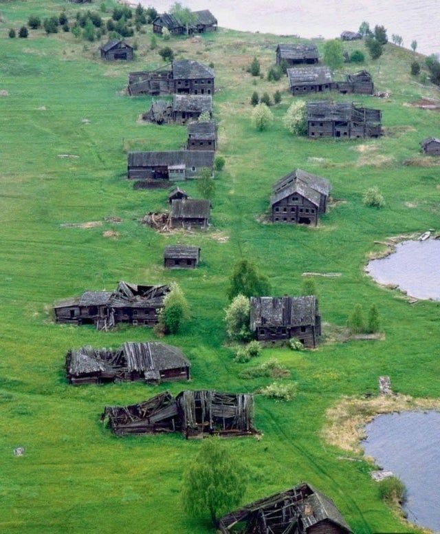 Ghost town in Russia