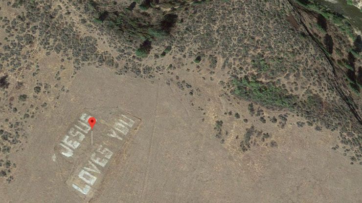 Jesus Loves You   Google Maps Coordinates 43