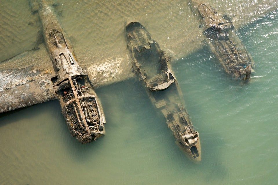 P 38 Lightning wreckage in UK