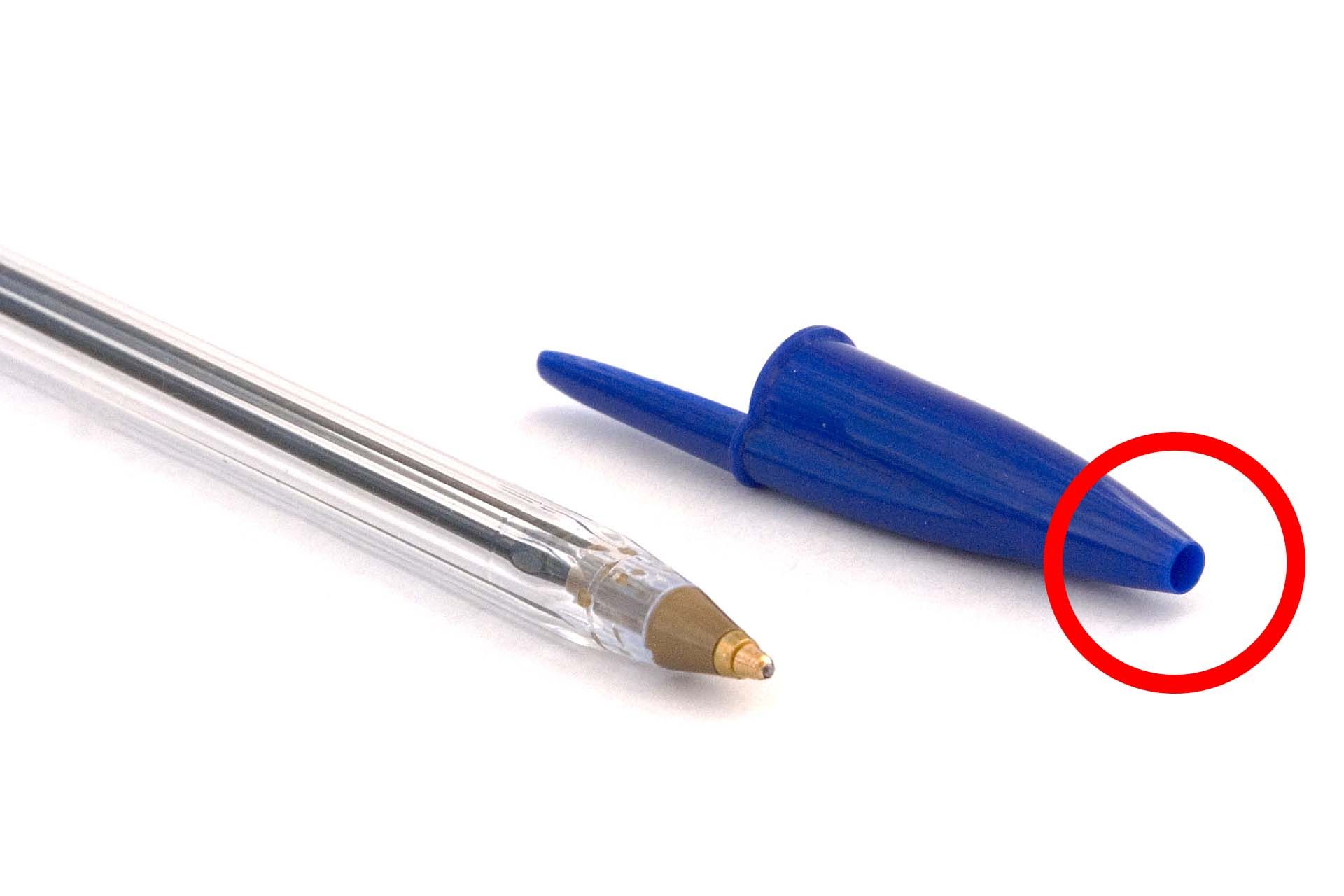 Pen cap holes save lives