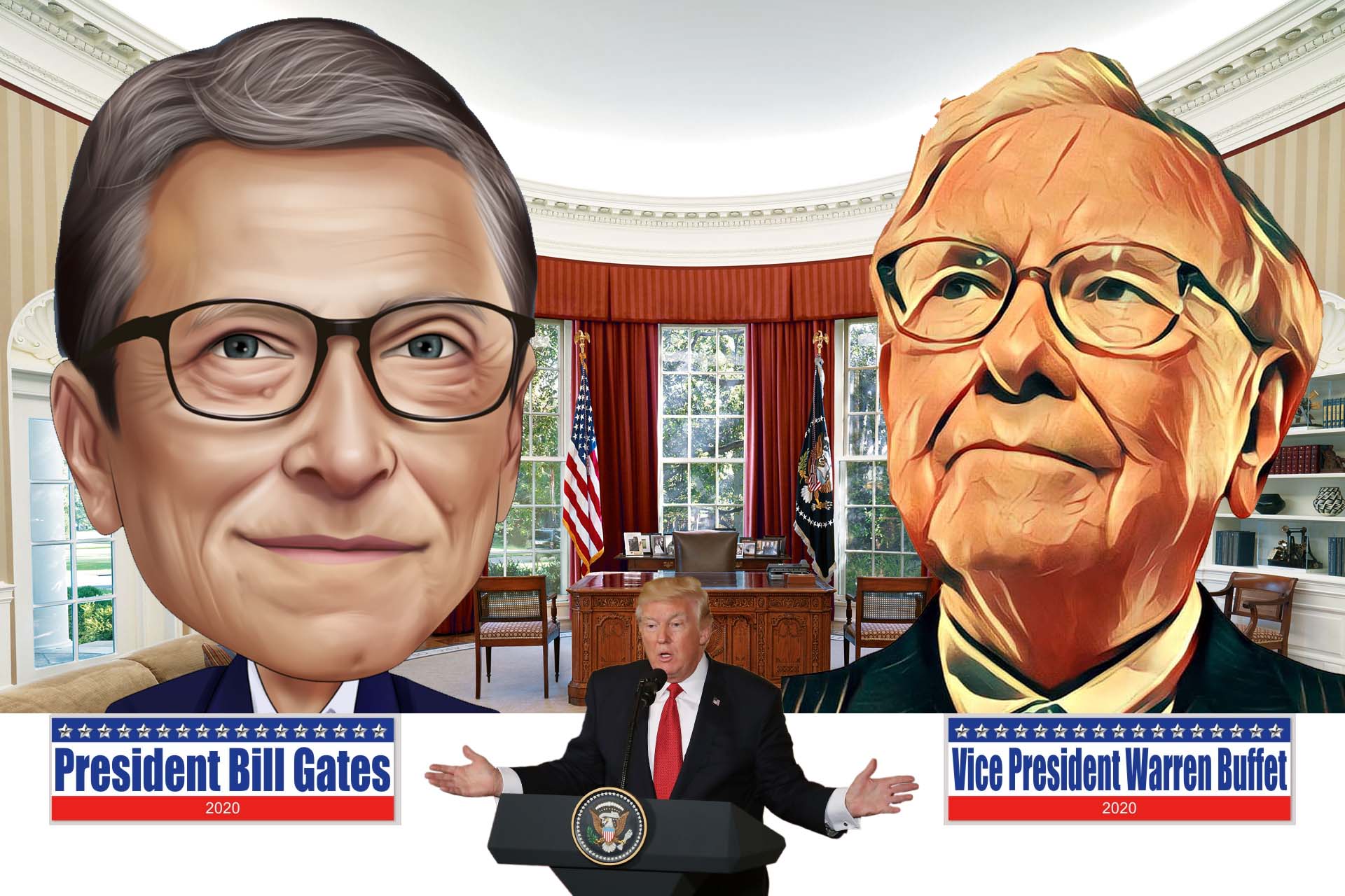 President Bill Gates and Vice President Warren Buffet