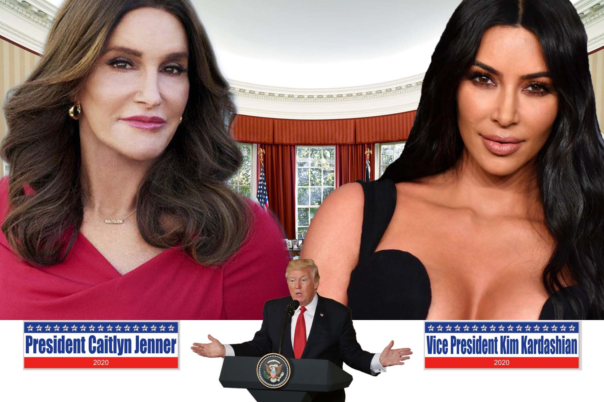 President Caitlyn Jenner and Vice President Kim Kardashian