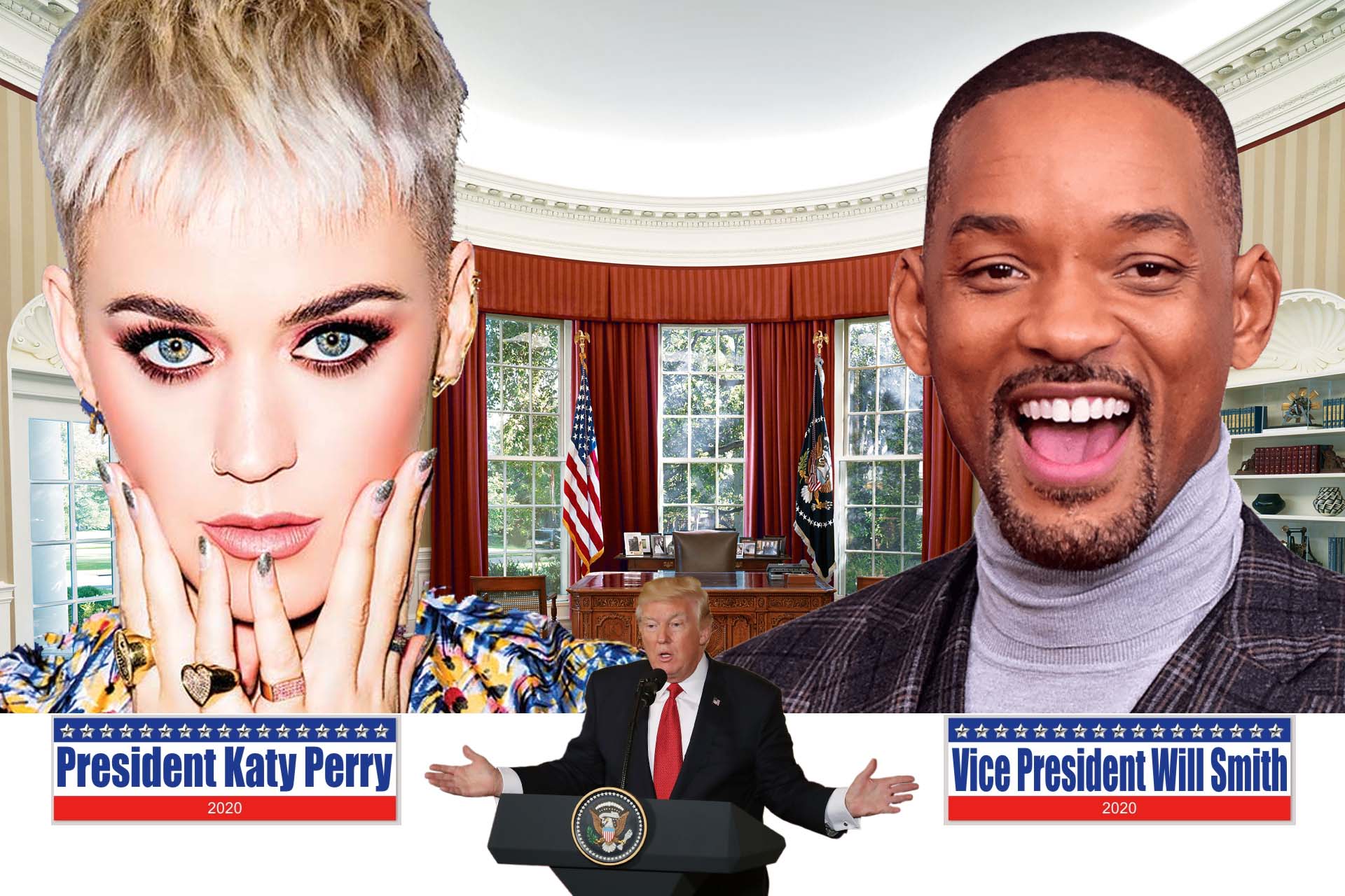 President Katy Perry and Vice President Will Smith