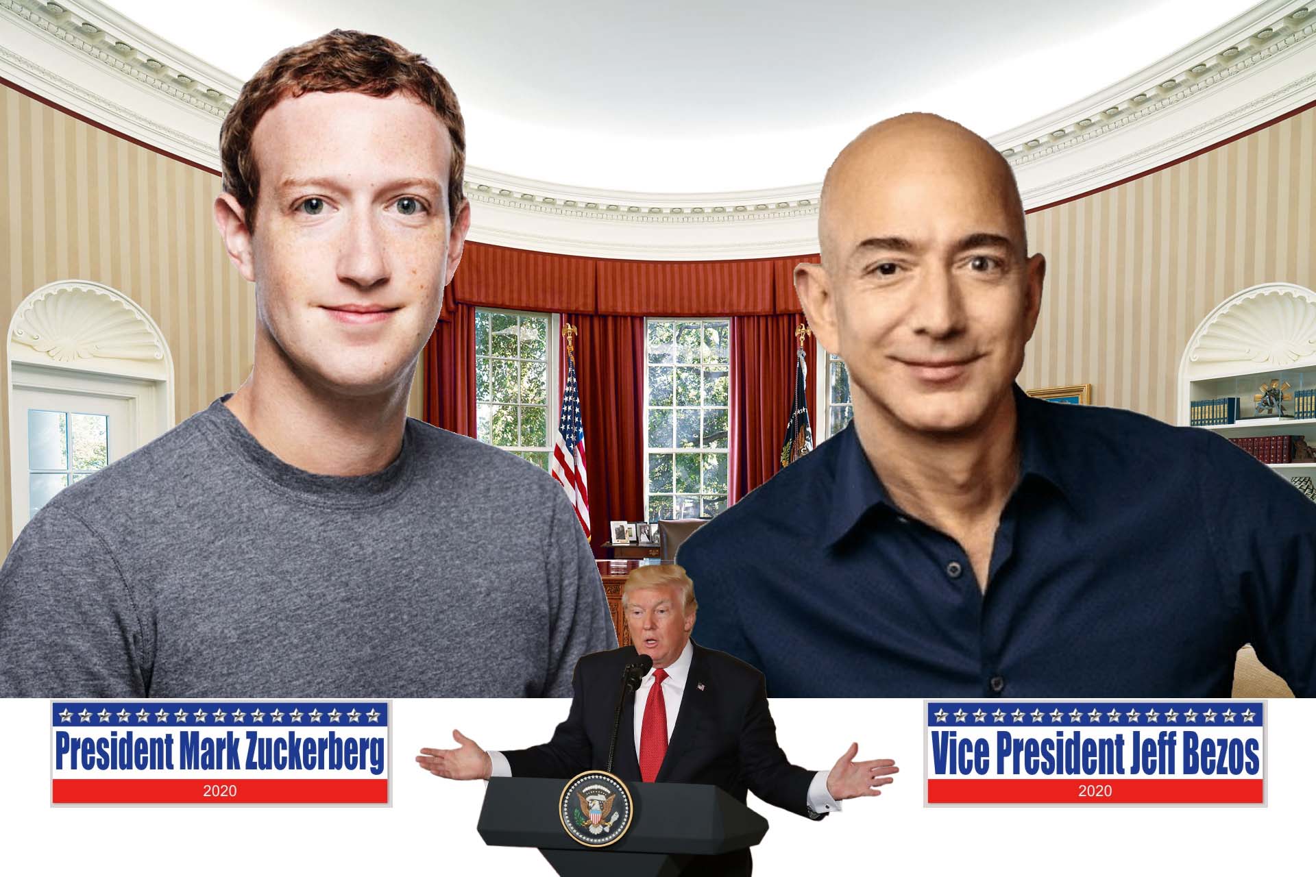 President Mark Zuckerberg and Vice President Jeff Bezos