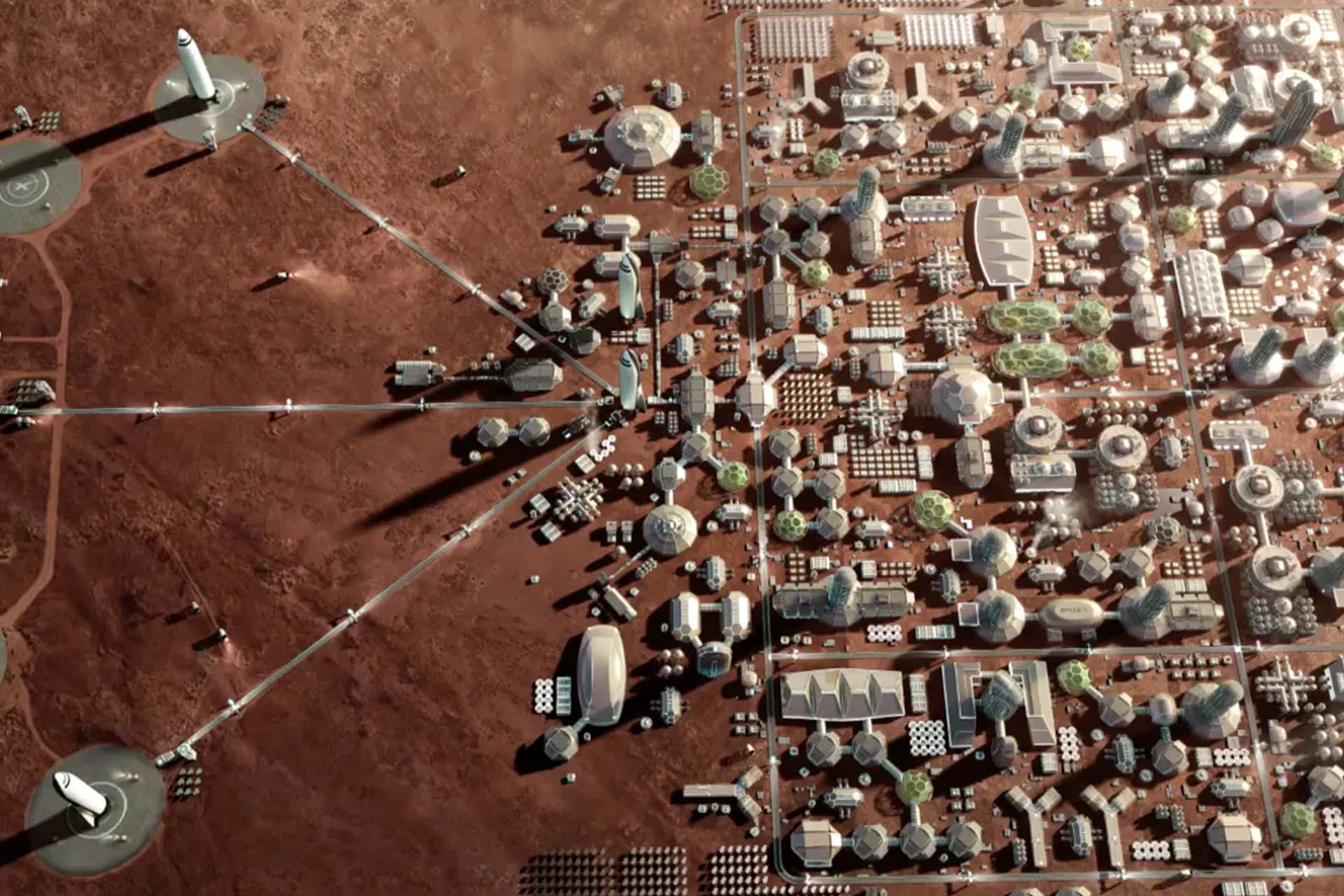 Starlink satellites mars