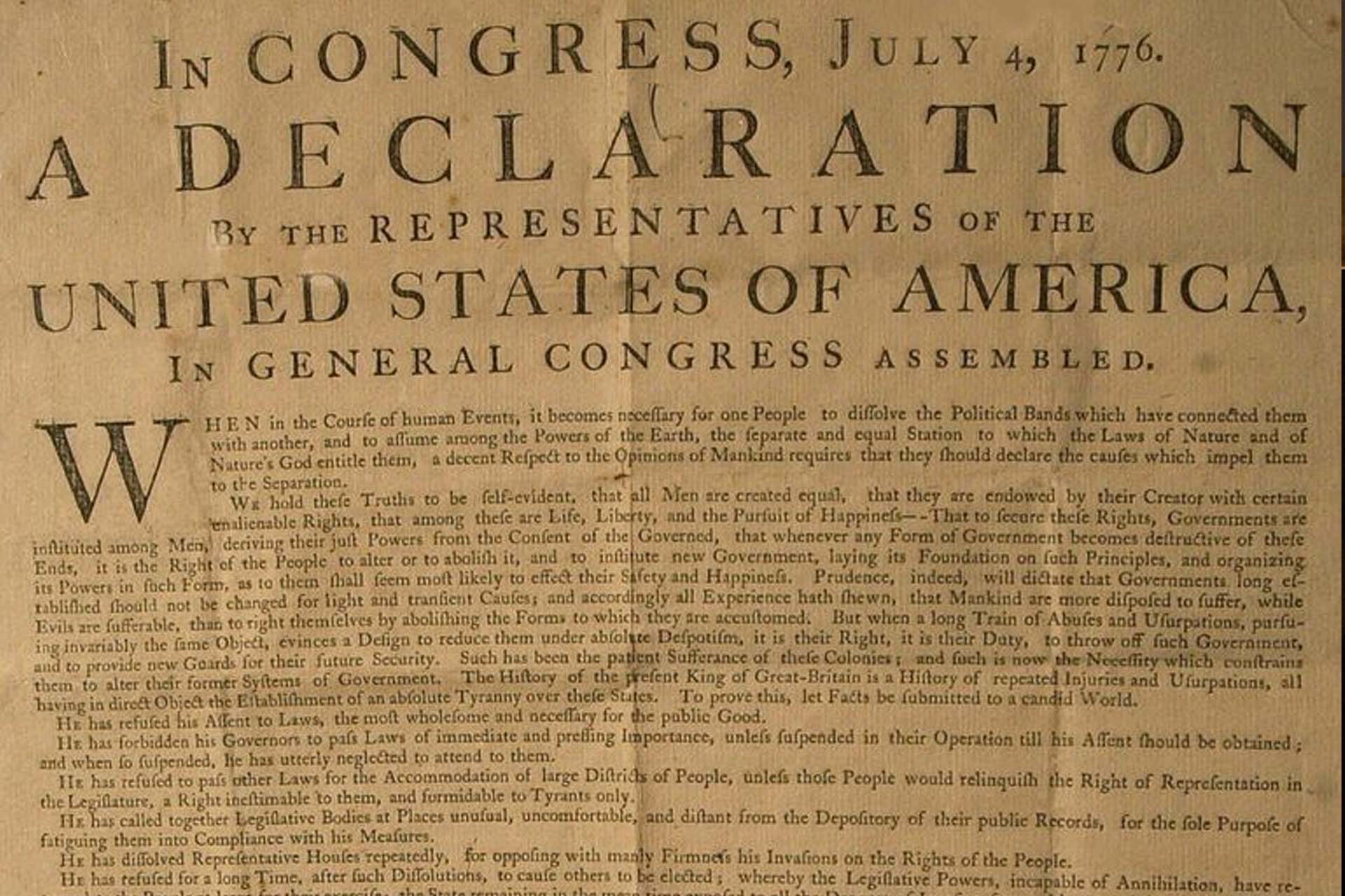The Declaration of Independence