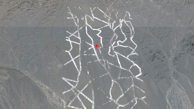 White Desert Lines   Google Maps Coordinates 40