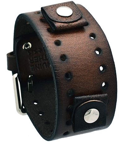 Wide Leather Watch Bands
