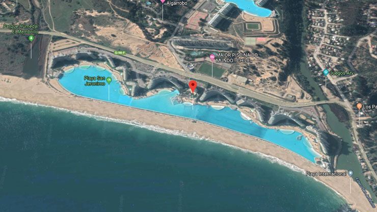 World s Biggest Pool   Google Maps Coordinates  33