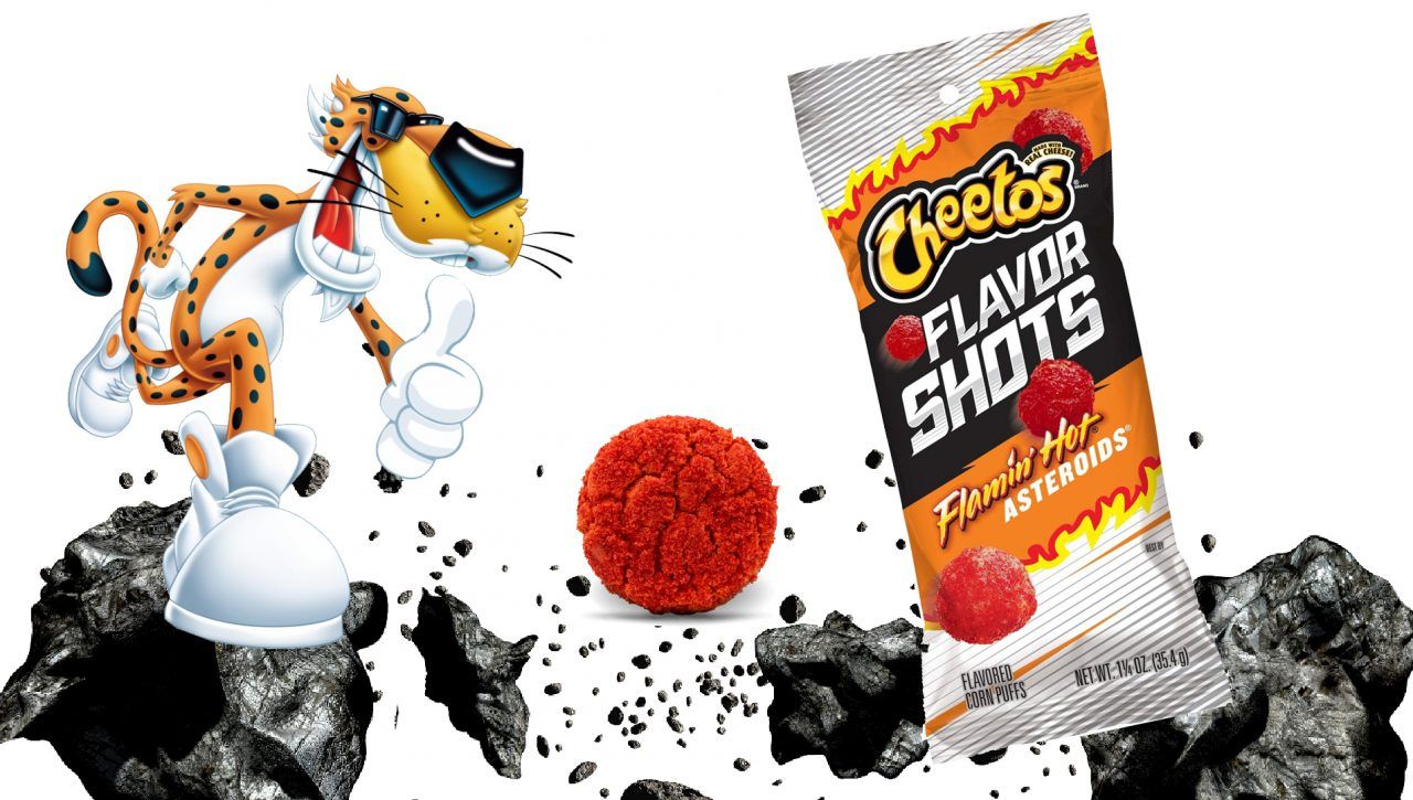 Flamin Hot Cheetos Asteroid Balls: Is Your Mouth Afraid?