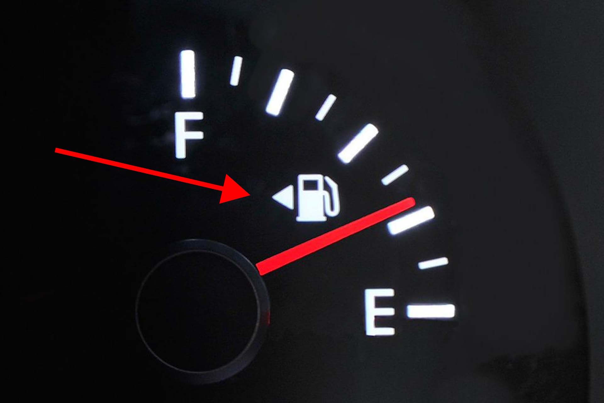 gas gauge arrow