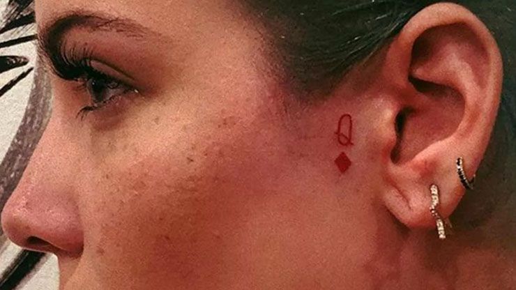 Celebrities Face Tattoos Halsey