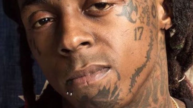 Celebrities Face Tattoos Lil Wayne