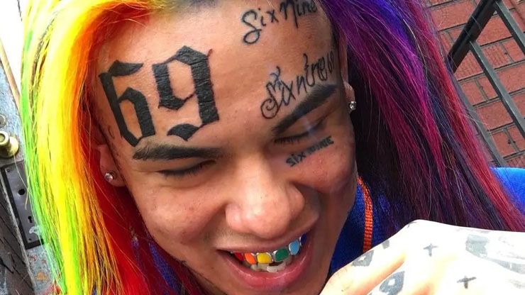 Celebrities Face Tattoos Tekashi 6ix9ine