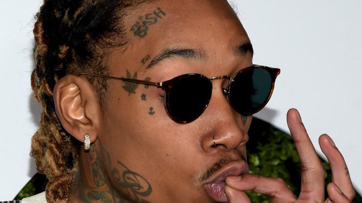 Celebrities Face Tattoos Wiz Khalifa