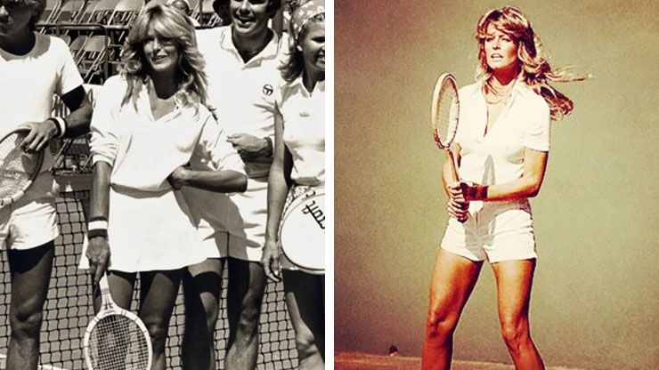 She got her first acting role playing tennis