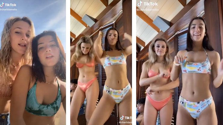Charli D amelio Bikini Dance Pictures