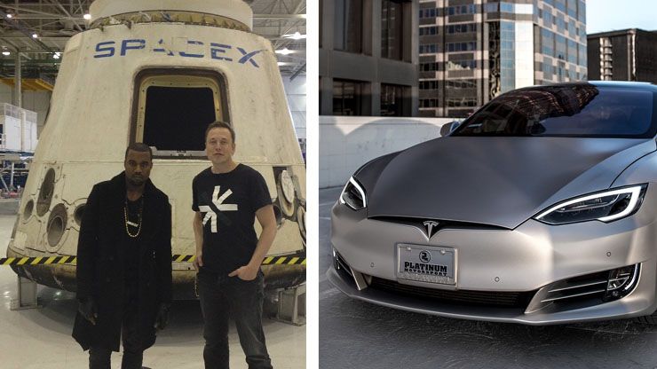 Kanye West Custom Tesla