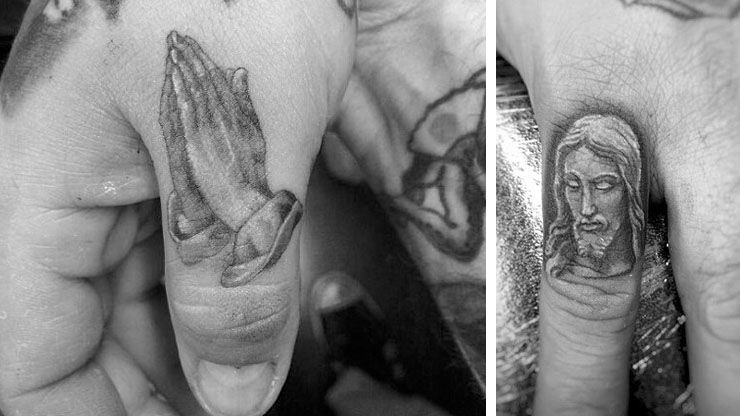 Praying Hands Mens Tattoo 2