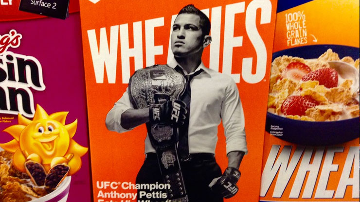 Anthony Pettis Wheaties box Sponsorship