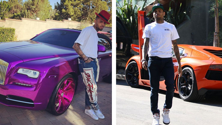 Inside Chris Brown s Multi Car Garage