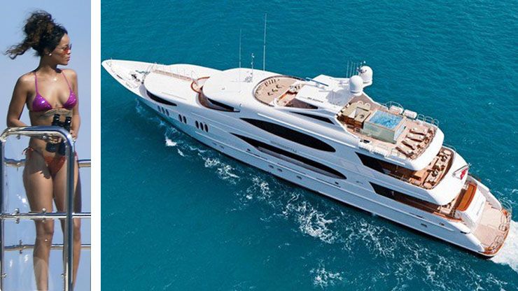 Rihanna s Vacations yachts