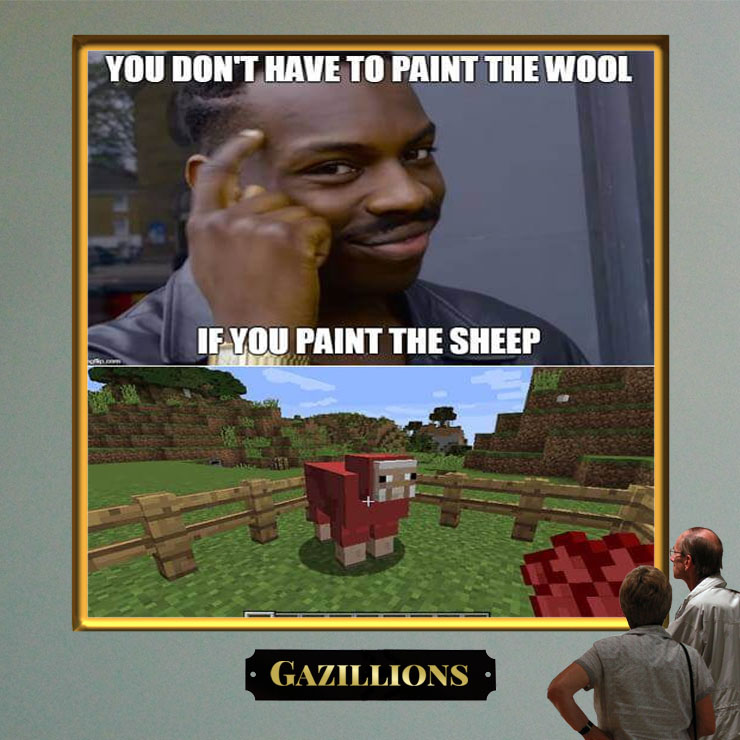 Minecraft Meme   Paint the sheep