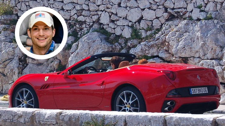 Ashton Kutcher Ferrari California