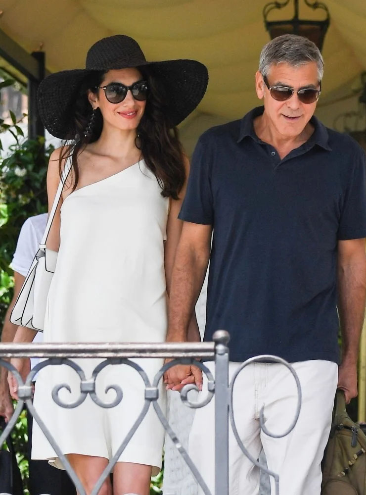 Amal Clooney   Amal Met George Clooney in Italy