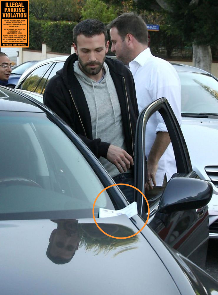Ben Affleck Parking Ticket