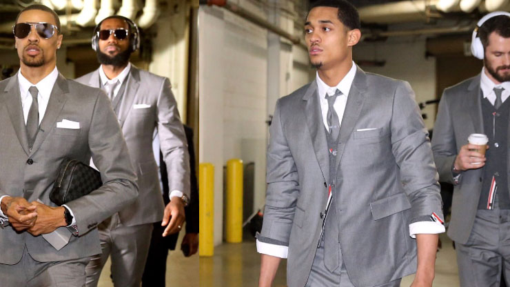 LeBron James Suits Out the Team