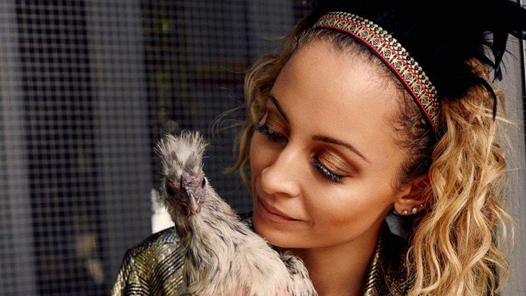 Nicole Richie And Her Chickens