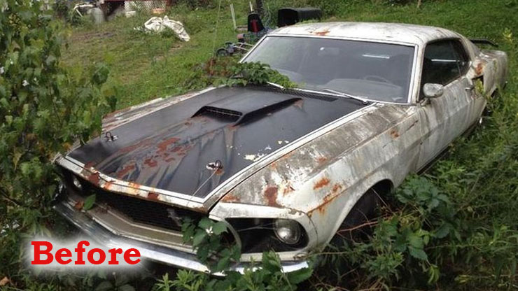 1969 Ford Mustang Before