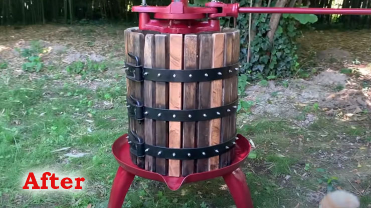 Antique Grape Press After