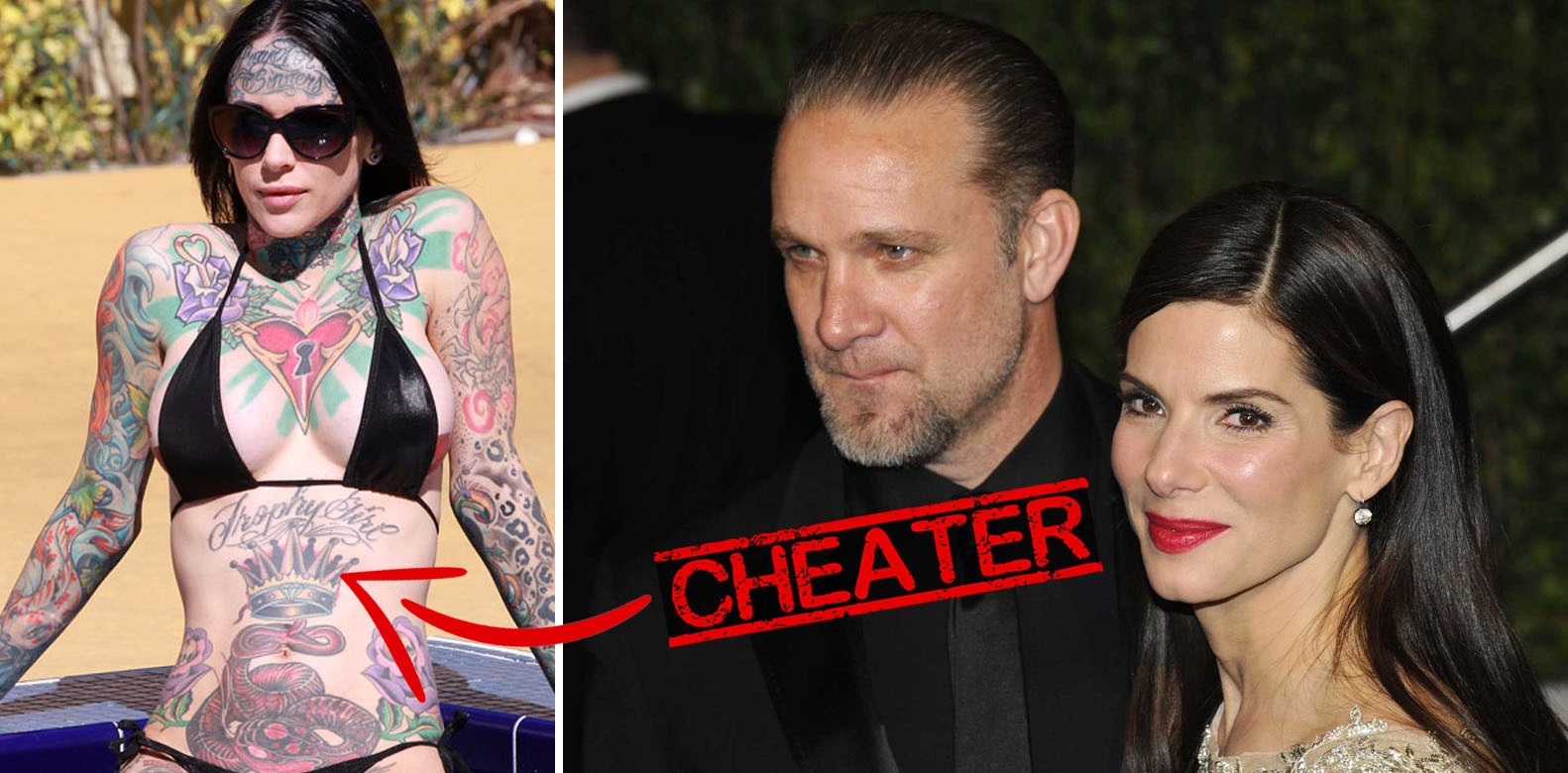 Jesse James and Sandra Bullock