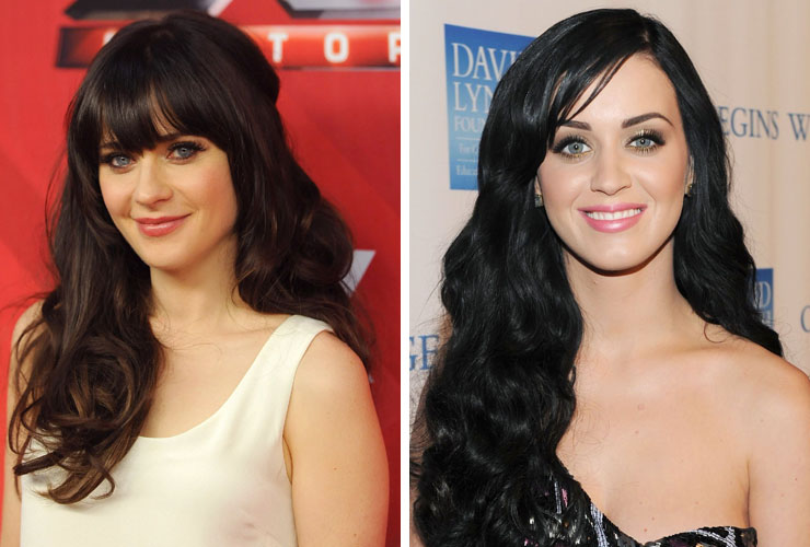 Zooey Deschanel and Katy Perry