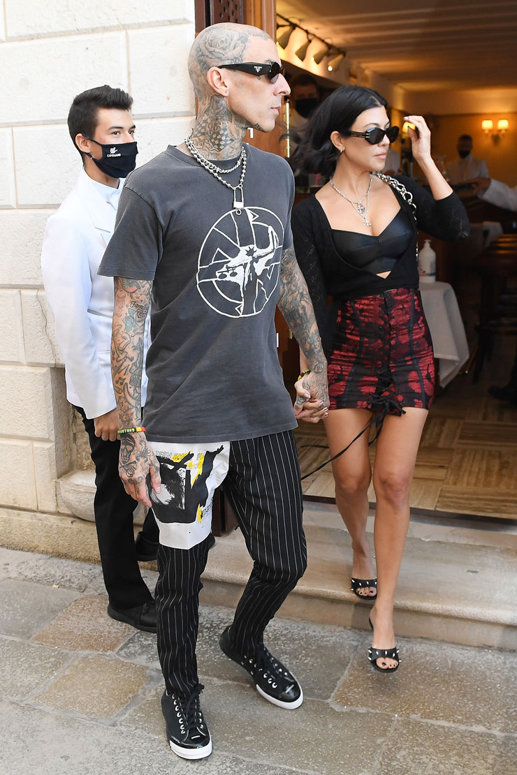 Kourtney Kardashian and Travis Barker
