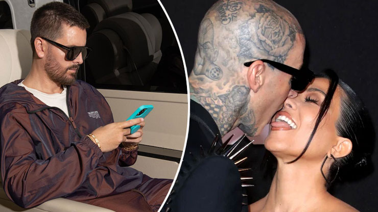 Scott Disick Reacts to Kourtney Kardashian and Travis Barker's engagement