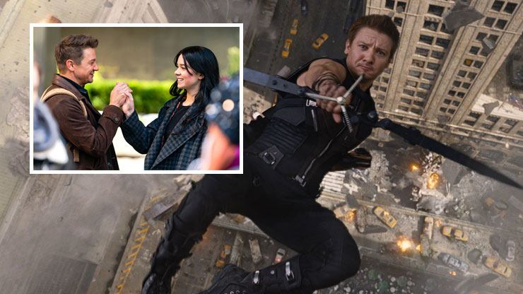 Jeremy Renner and Hailee Steinfeld Working Together on Hawkeye Set