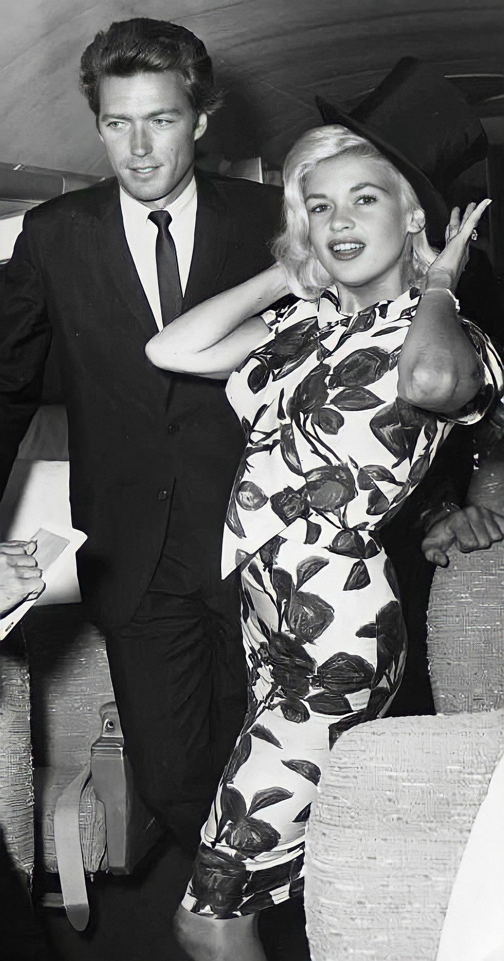 Clint Eastwood and Jayne Mansfield 1962