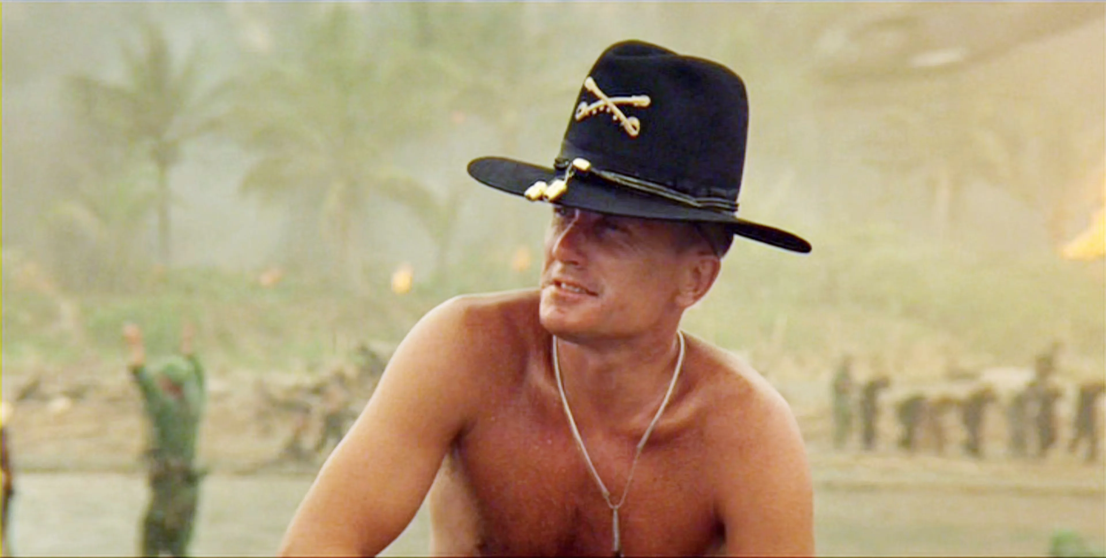 1771341073943_los angeles august 15 the movie apocalypse now directed by francis ford coppola seen here robert duvall as lieutenant colonel kilgore reminiscing about napalm initial theatrical release august 15 197